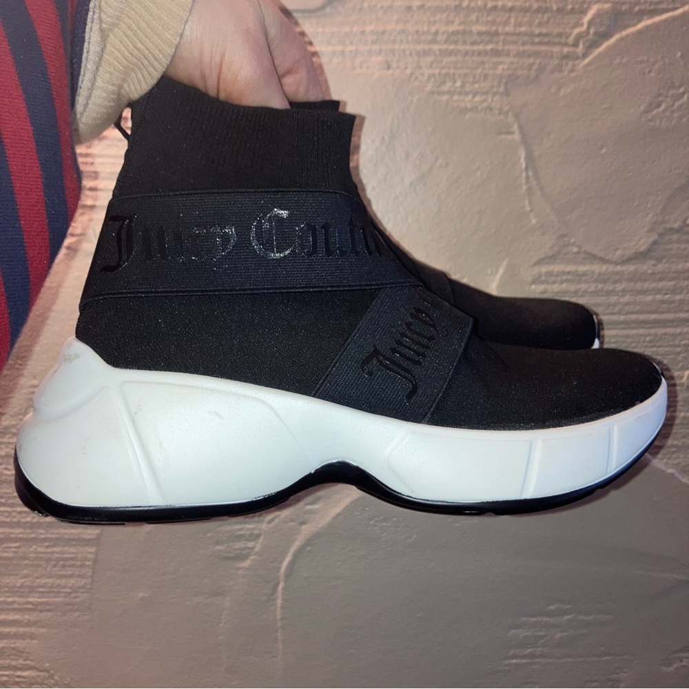Juicy Couture Black and White Arielle Slip On Sneakers